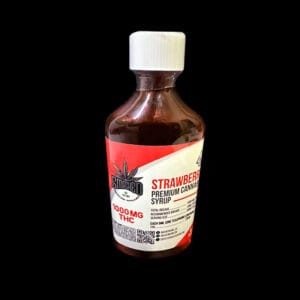 Um frasco de Smashed Premium Cannabis Syrup - 1000mg THC