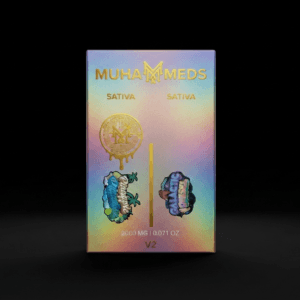 Muha Meds Disposable Vape - Dual Flavored on a black background