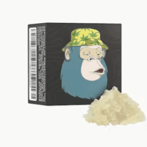 live resin sugar diamonds container 1000 mg on white background