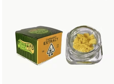 Greenline Fruit Burst Crumble container 1g on a white background