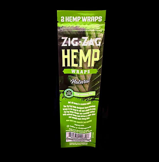 Zig Zag Hemp Wraps Natural sachet - 2 Hemp Wraps