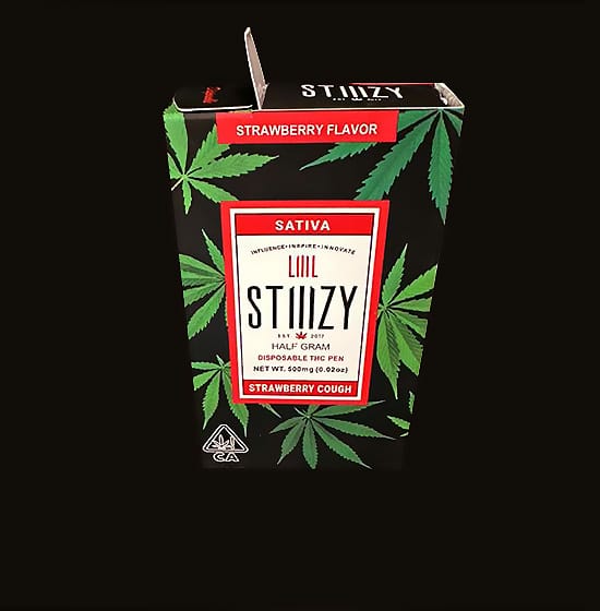 A Box of STIIIZY - LIIIL- Strawberry Cough - 0.5g